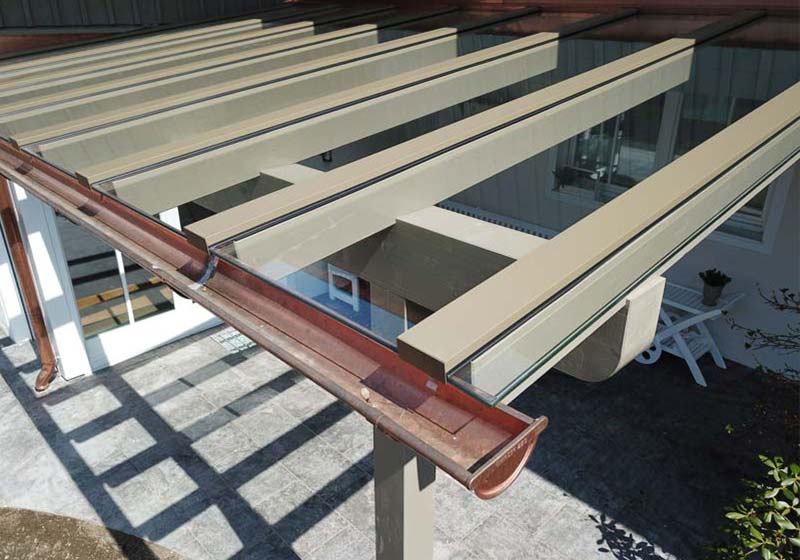 Dachverglasung auf bauseitige Holzkonstruktion